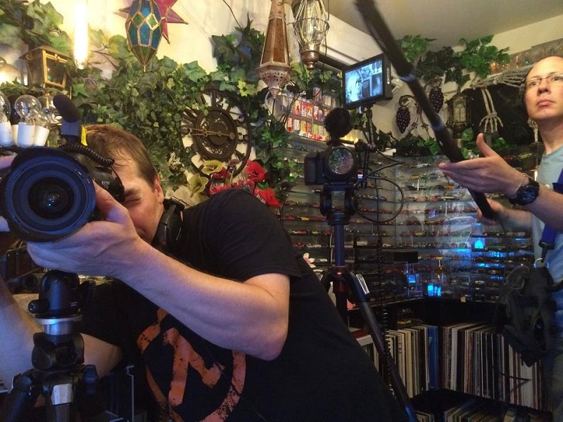 "Beep" crew filming at Yuji Takenouchi's house (Photo Credit: Yuji Takenouchi 2015)